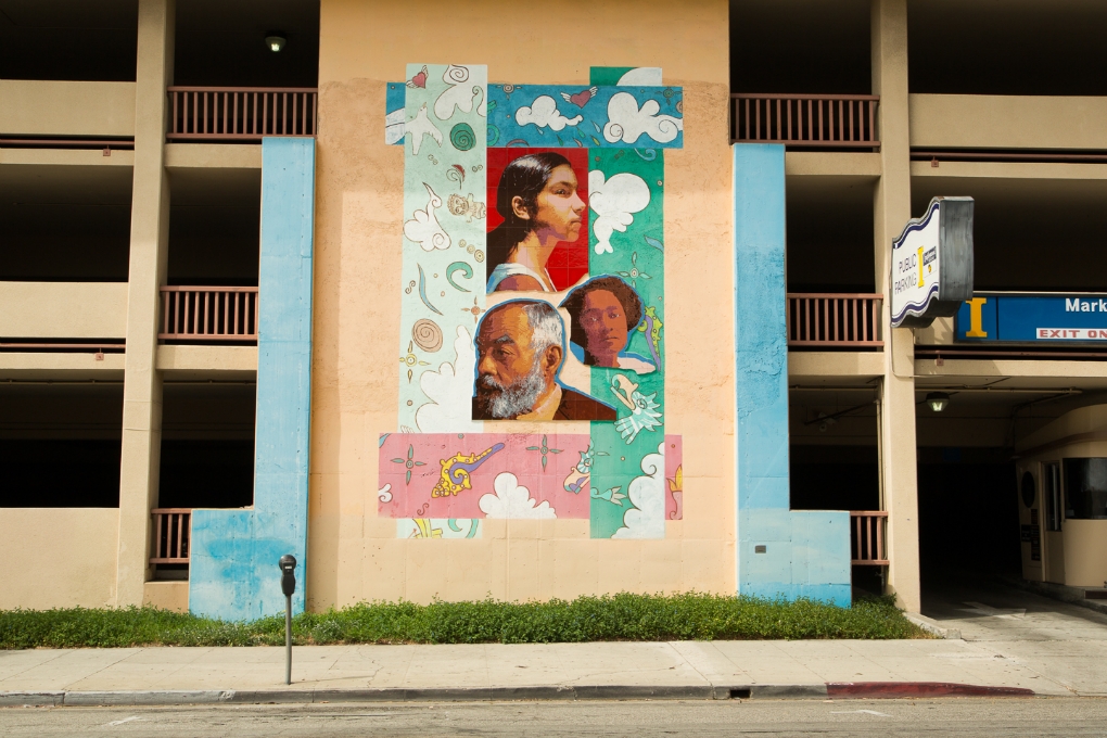 Community  Murals : Culture Fusion at the Locust Street Parking Facility